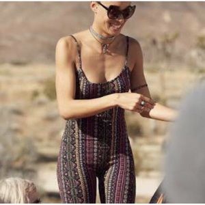 H&M Coachella Jumpsuit Skinny Spaghetti Strap